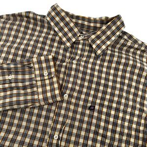 Vintage Polo Jeans Co Ralph‎ Lauren Mens Plaid Long Sleeve Button Down Shirt XL